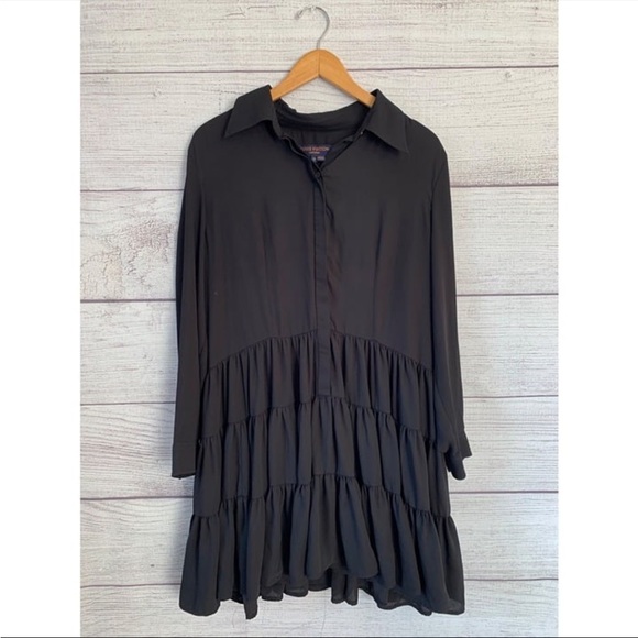 ✨LOUIS VUITTON✨Long Sleeve Ruffle Dress - Picture 1 of 6